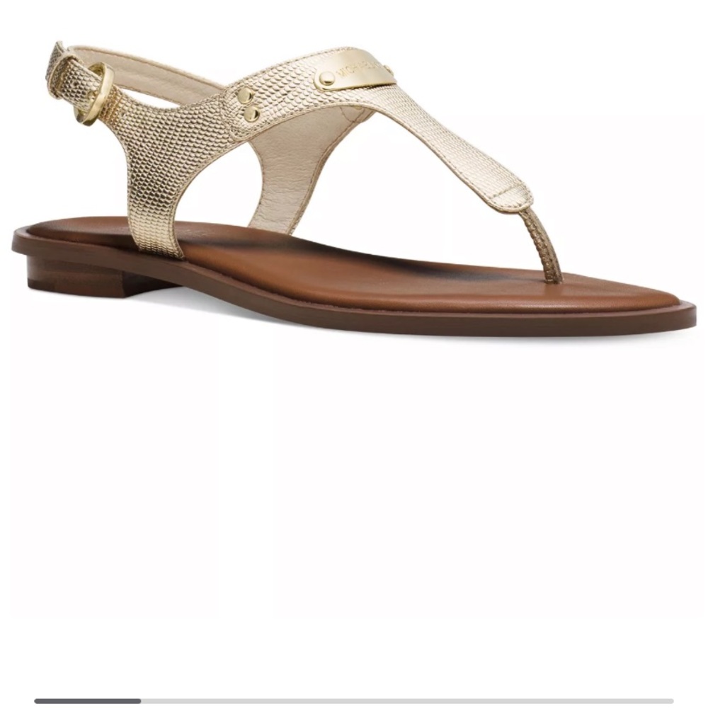Women’s gold Michael Kors sandals. 9.5 great condition smoke free home